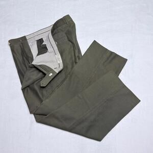 Ermenegildo Zegna Soft Pants Men’s 36W Olive Green Pinwale Corduroy Cotton